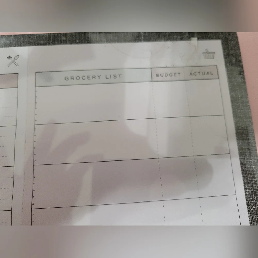NWT Gartner Studios Desktop Meal Planning/ Grocery Shopping List